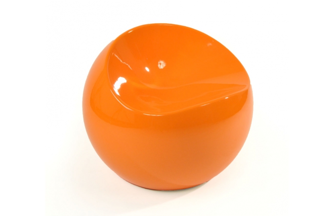 Poltrona  / pouf design arancione COMFY BALL