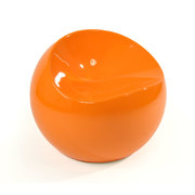 Poltrona  / pouf design arancione COMFY BALL image pub1