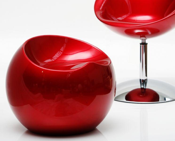 Poltrona  / pouf design rosso COMFY BALL image 1