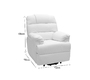 Poltrona relax elettrica colore bianco PHOEBE