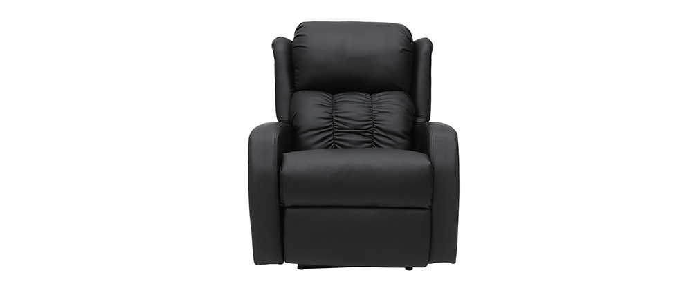 Poltrona relax elettrica massaggiante nera GALLER