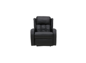 Poltrona relax elettrica massaggiante nera GALLER