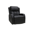 Poltrona relax elettrica massaggiante nera GALLER