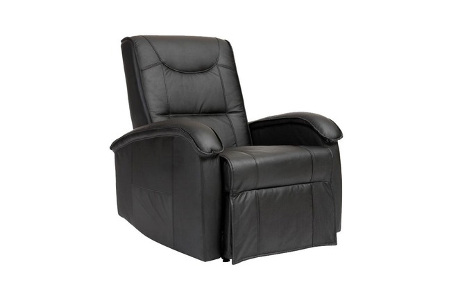 Poltrona relax elettrica nera PERRY