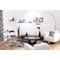 Poltrona /Sedia bianca e nera GROOVY