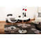 Poltrona /Sedia bianca e nera GROOVY