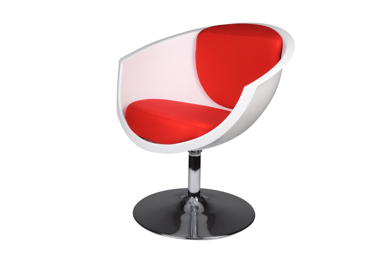 Poltrona / Sedia bianca e rossa NEW GROOVY 