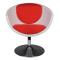 Poltrona / Sedia bianca e rossa NEW GROOVY 