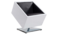 Poltrona/ sedia design bianca e nera SQUARE BOX 