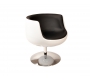 Poltrona / sedia  design BRADY bianco e nero 