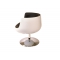 Poltrona / sedia  design BRADY bianco e nero 