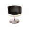 Poltrona / sedia  design BRADY bianco e nero 