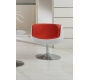 Poltrona / sedia  design BRADY bianco e rosso