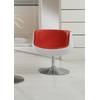 Poltrona / sedia  design BRADY bianco e rosso