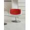 Poltrona / sedia  design BRADY bianco e rosso