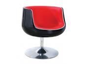 Poltrona / sedia  design nera e rossa Brady