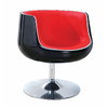 Poltrona / sedia  design nera e rossa Brady