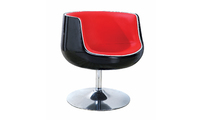 Poltrona / sedia  design nera e rossa Brady