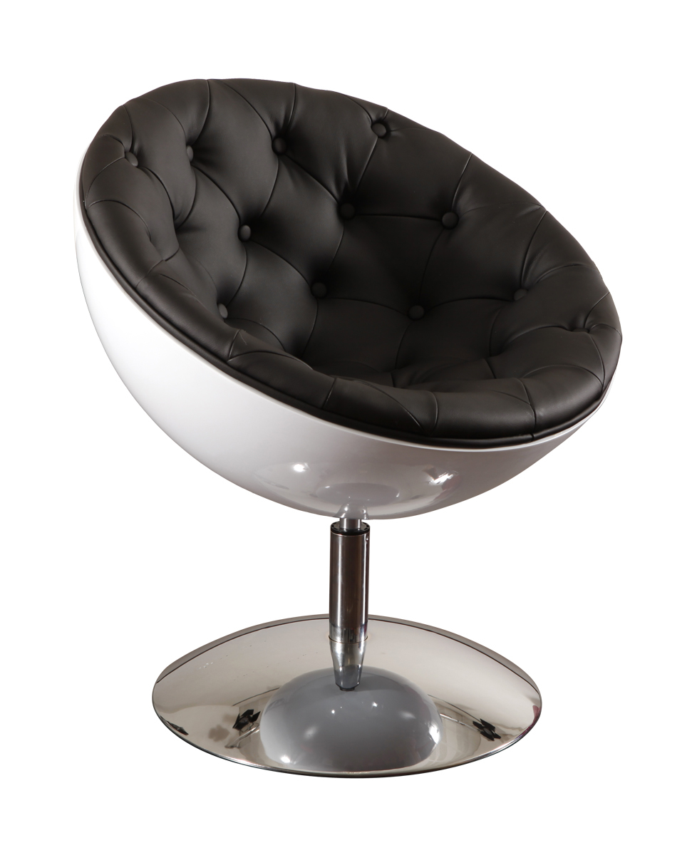 Poltrona / sedia design NEW STANLEY bianca e nera 