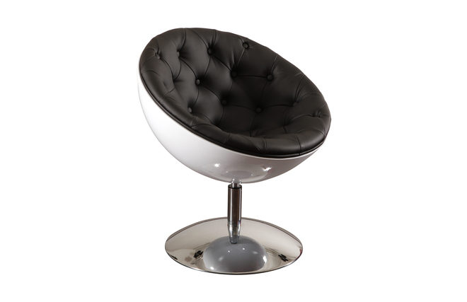 Poltrona / sedia design NEW STANLEY bianca e nera 