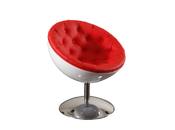 Poltrona / sedia design NEW STANLEY bianca e rossa