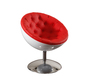 Poltrona / sedia design NEW STANLEY bianca e rossa