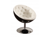 Poltrona / sedia design NEW STANLEY nera e bianca 
