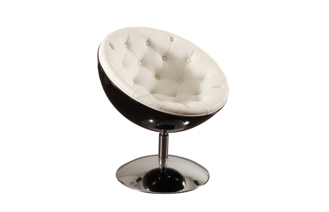 Poltrona / sedia design NEW STANLEY nera e bianca 