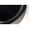 Poltrona / sedia design STANLEY argentata e nera in ABS e poliuretano
