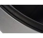 Poltrona / sedia design STANLEY argentata e nera in ABS e poliuretano