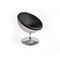 Poltrona / sedia design STANLEY argentata e nera in ABS e poliuretano