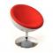 Poltrona / sedia design STANLEY bianca e rossa in ABS e poliuretano 