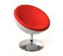Poltrona / sedia design STANLEY bianca e rossa in ABS e poliuretano 