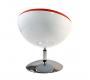 Poltrona / sedia design STANLEY bianca e rossa in ABS e poliuretano 