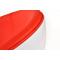 Poltrona / sedia design STANLEY bianca e rossa in ABS e poliuretano 