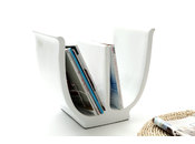 Porta riviste design bianco TULIP