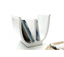 Porta riviste design bianco TULIP