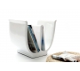Porta riviste design bianco TULIP