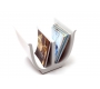 Porta riviste design bianco TULIP