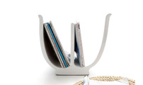 Porta riviste design bianco TULIP