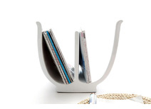 Porta riviste design bianco TULIP