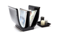 Porta riviste design nero TULIP