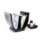Porta riviste design nero TULIP