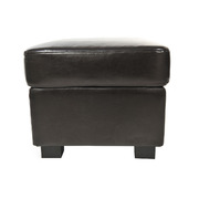 Pouf / appoggia piedi CLUB pelle marrone image pub1