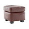 Pouf / appoggia piedi CLUB pelle marrone chiaro