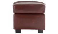 Pouf / appoggia piedi CLUB pelle marrone chiaro