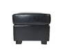 Pouf / appoggia piedi CLUB pelle nero