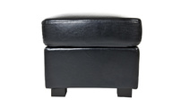 Pouf / appoggia piedi CLUB pelle nero