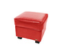 Pouf / appoggia piedi CLUB pelle rosso
