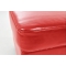 Pouf / appoggia piedi CLUB pelle rosso